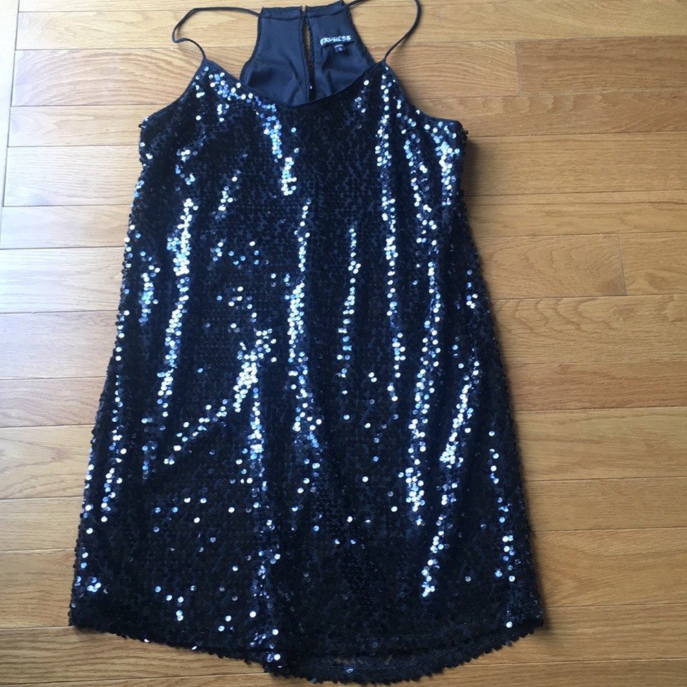 Black sequin Express dress